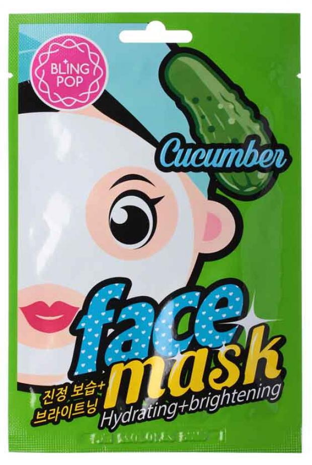 

Маска для лица Bling Pop Cucumber тканевая, 20 мл