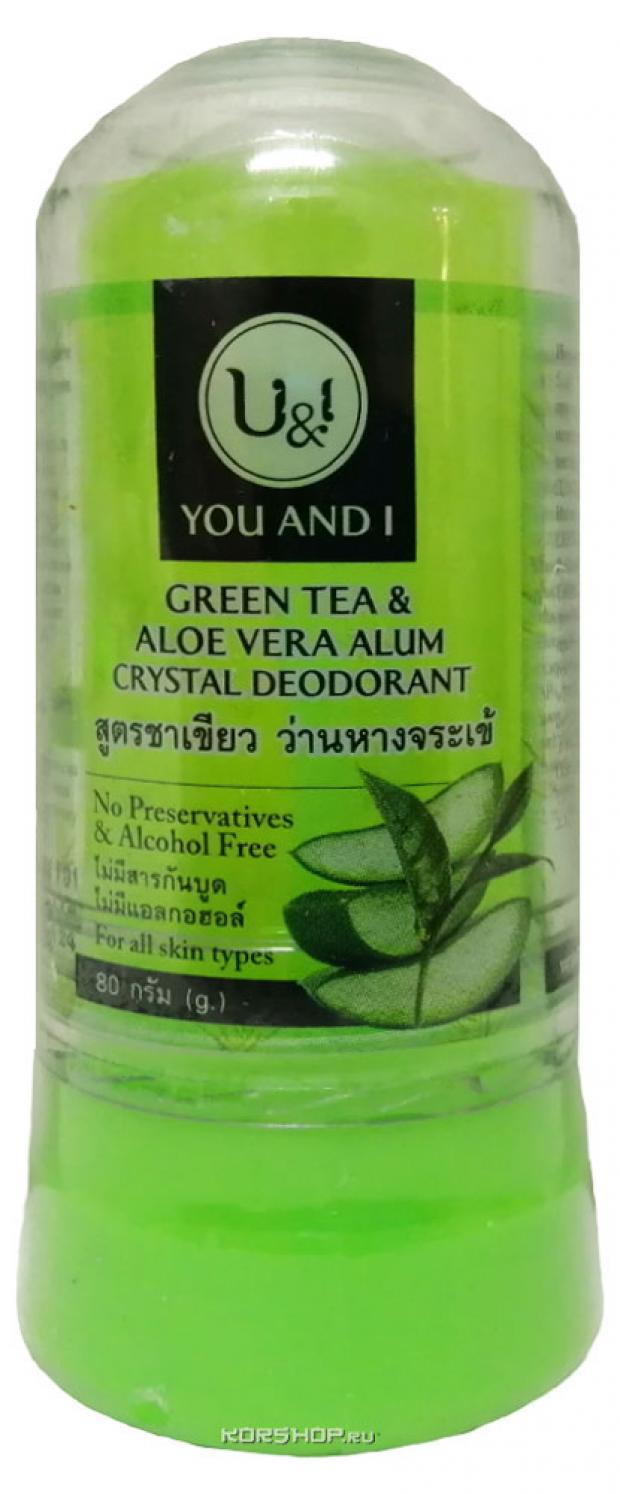 

Дезодорант You and I Кристалл Зеленый чай алоэ, 80 г