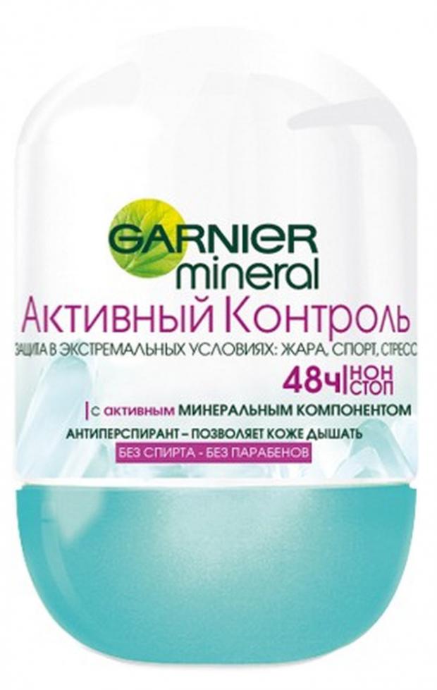 

Дезодорант-антиперспирант шариковый женский Garnier Mineral Активный контроль, 50 мл