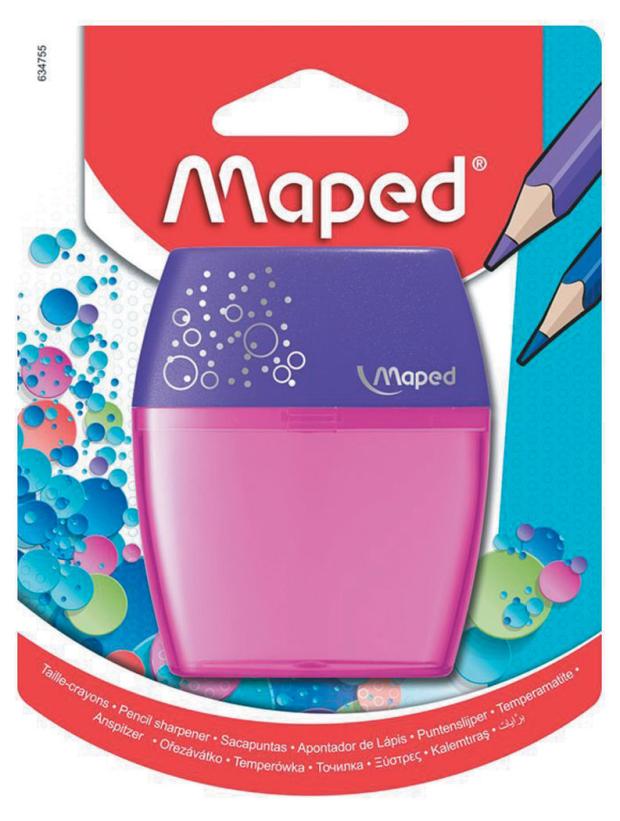 Точилка Maped Shaker с контейнером 2 отверстия, 1 шт