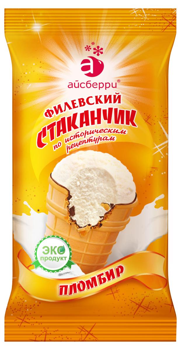 

Мороженое пломбир Филевское ванильный в вафельном стаканчике БЗМЖ, 100 г