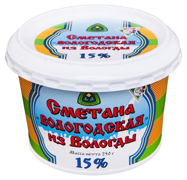 Сметана Из Вологды 15%, 250 г