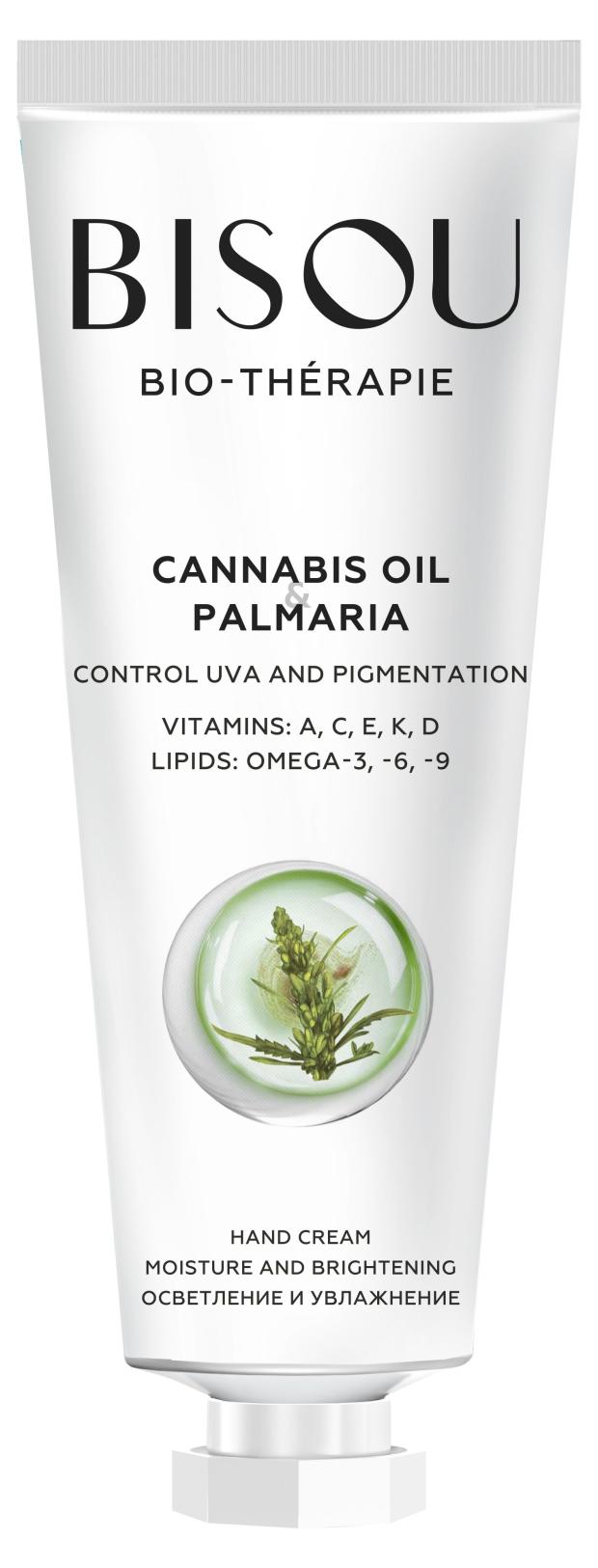 

Крем для рук Bisou Cannabis oil & Palmaria осветление и увлажнение, 60 мл