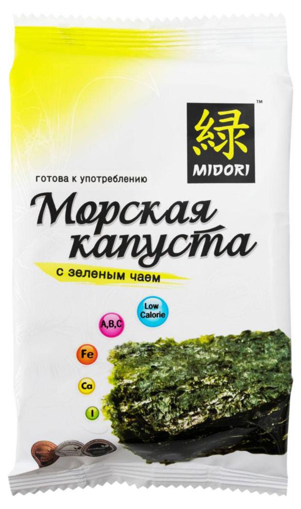 Морская капуста MIDORI с зеленым чаем, 5 г