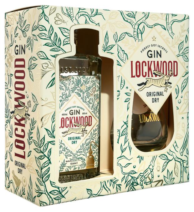 Джин Gin Lockwood Original Dry Россия, 0,5 л + бокал джин barrister dry россия 0 5 л