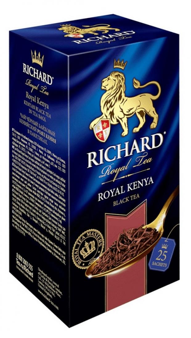 

Чай черный Richard Royal Kenya в пакетиках, 25х2 г