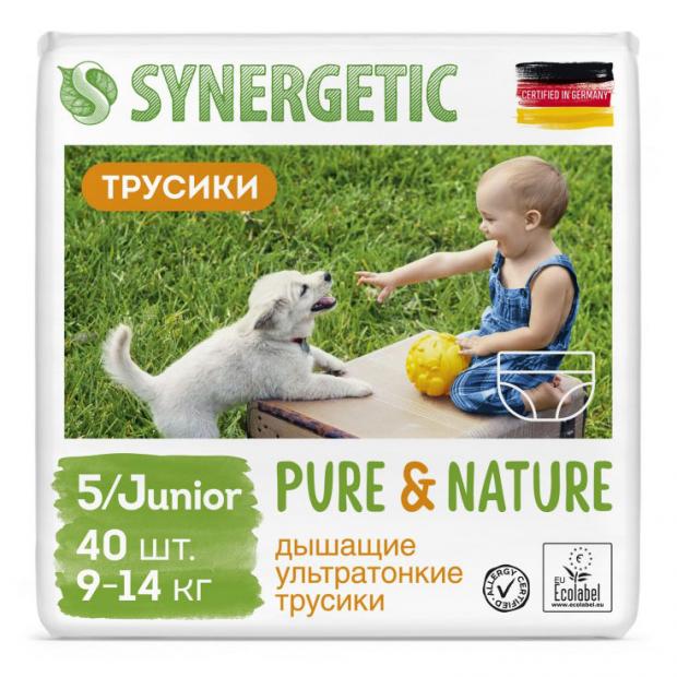 Подгузники-трусики Synergetic Pure&Nature 5 Junior (9-14 кг), 40 шт