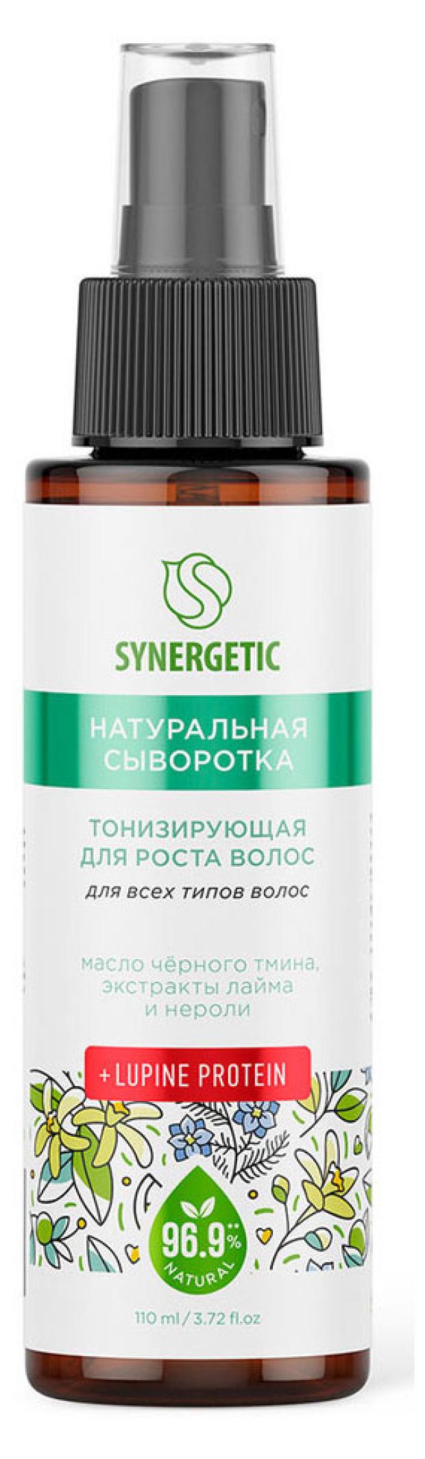 

Сыворотка для волос Synergetic Тонизирующая для роста волос, 110 мл