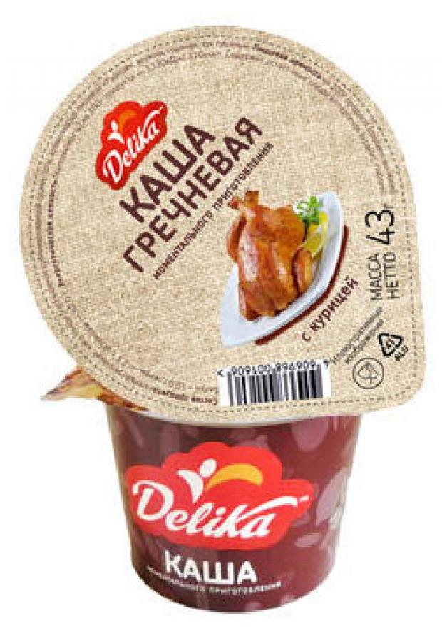 Каша Delika гречневая с курицей, 43 г