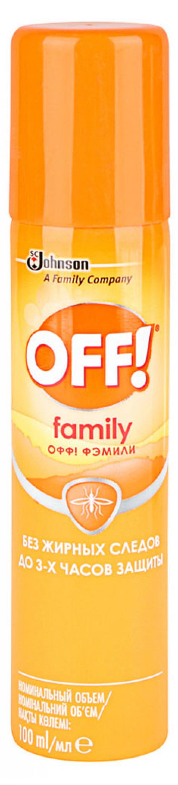 Средство от насекомых OFF! Family репеллентное, 100 мл