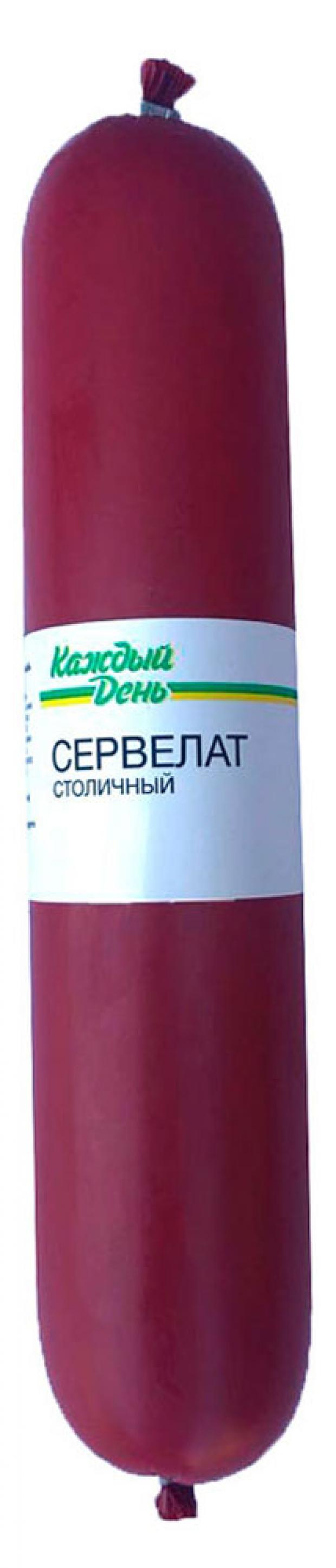 

Колбаса Каждый день Сервелат Столичный (0,5-0,6 кг), 1 упаковка ~0,6 кг