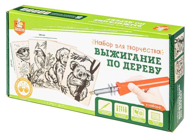 

Набор для творчества Десятое королевство Выжигание по дереву с пятью досками
