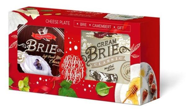 Сыры в наборе Dairyhorn мягкий Камамбер 60% и сыр плавленый Крем-Бри 50% БЗМЖ, 265 г