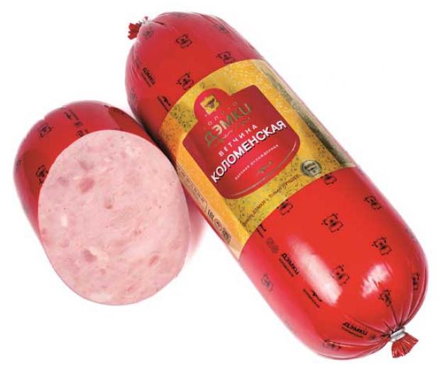 Ветчина вареная Золото Дэмки Коломенская (2,5-3 кг), 1 упаковка ~ 2,7 кг
