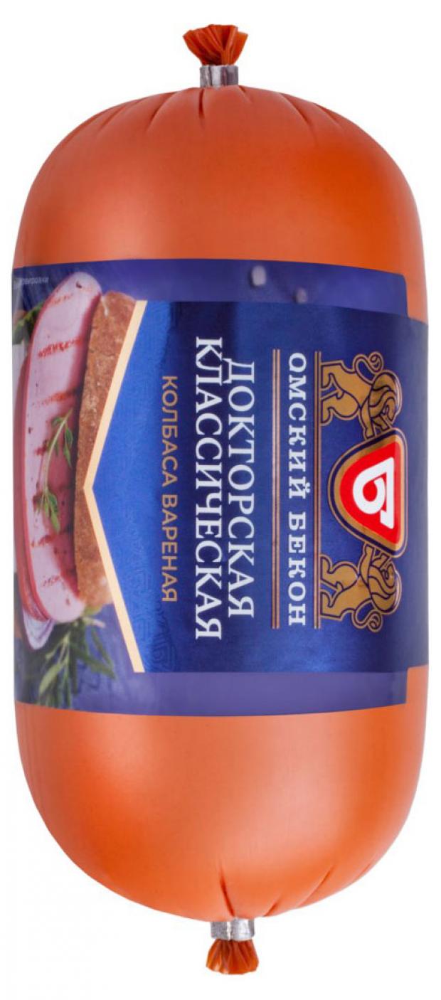 Колбаса вареная Омский Бекон Докторская классическая, 400 г