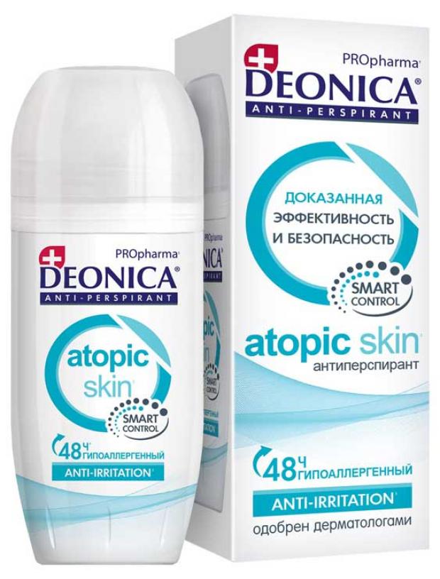 антиперспирант deonica propharma atopic skin ролик 50 мл Антиперспирант шариковый Deonica PROpharma Atopic skin, 50 мл