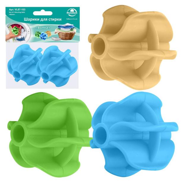 

Шарик для стирки Мультидом Волна, 2 шт