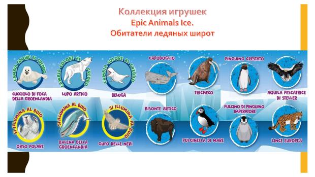 

Игрушка для детей ТДС Epic Animals Ice Обитатели ледяных широт, 1 шт