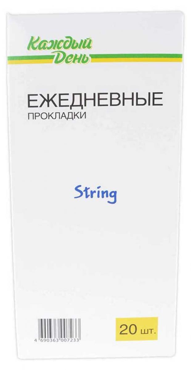 Прокладки ежедневные Каждый день String, 20 шт