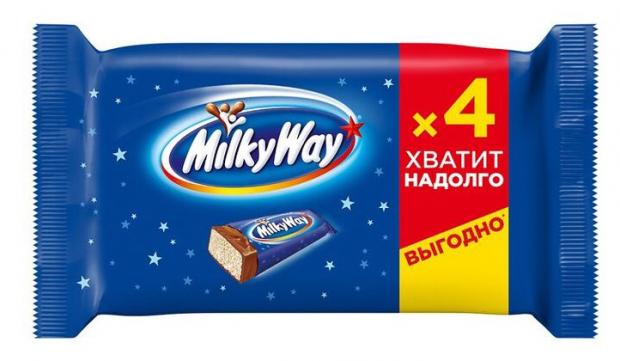 Шоколадный батончик Milky Way, 4x26 г