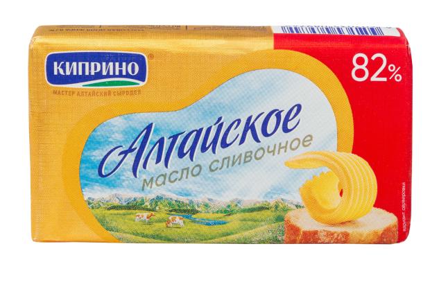Масло сливочное Киприно 82%, 200 г