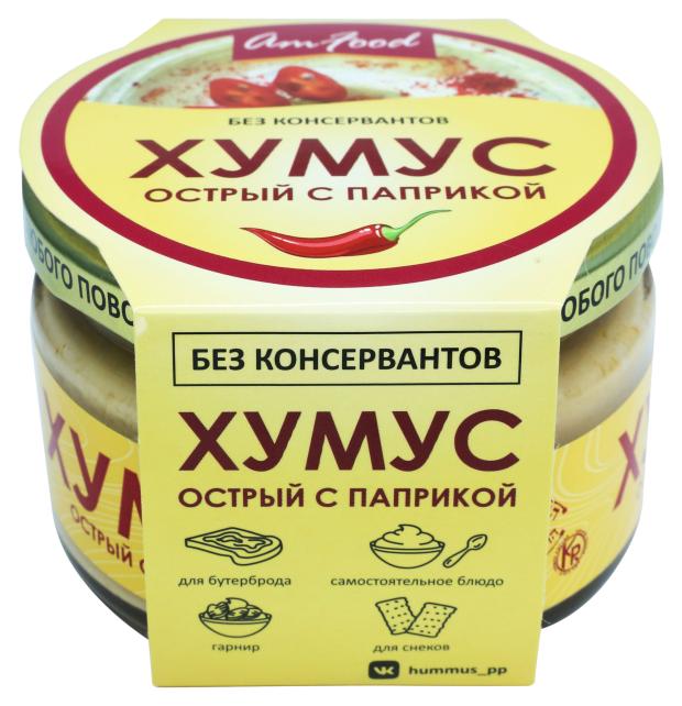 

Хумус Полезные продукты Острый с паприкой, 200 г