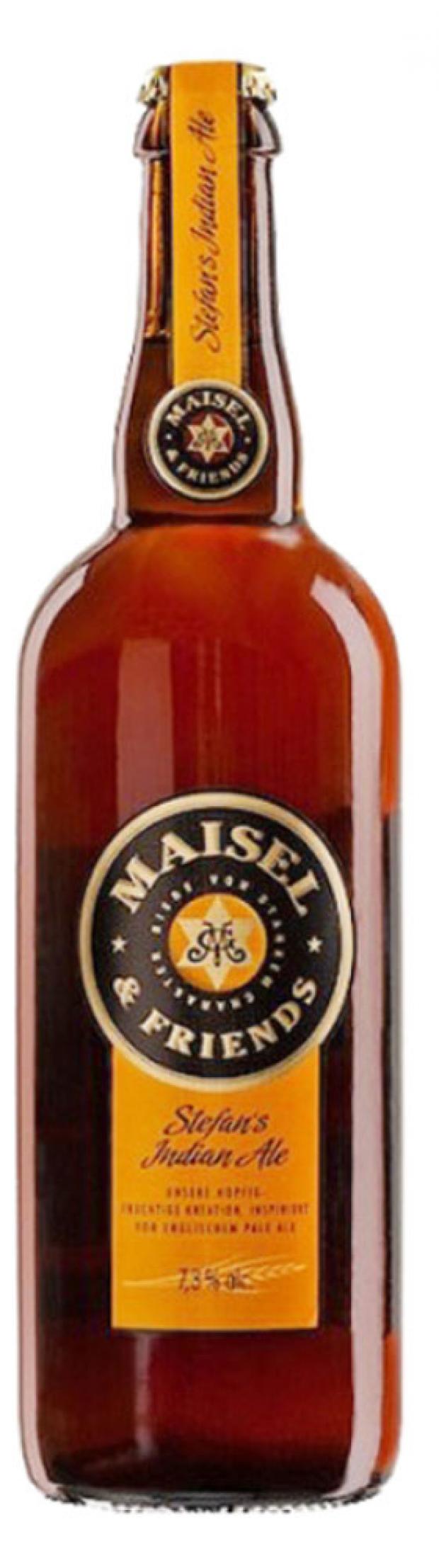 Пиво Maisel&Friends Stefan's Indian Ale светлое нефильтрованное 7,3%, 750 мл