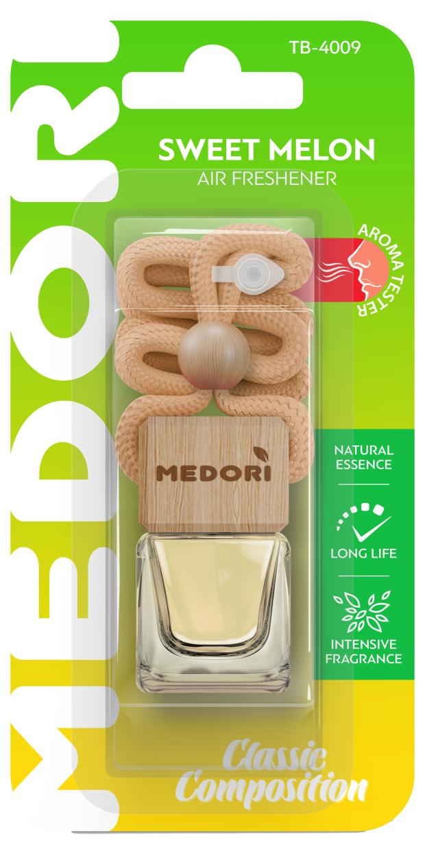 

Ароматизатор автомобильный Medori Sweet Melon подвесной жидкий, 6 мл