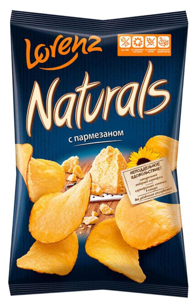 Чипсы картофельные Lorenz Naturals c пармезаном, 100 г