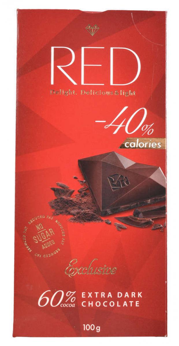 

Шоколад RED Exclusive Экстра темный 60%, 100 г