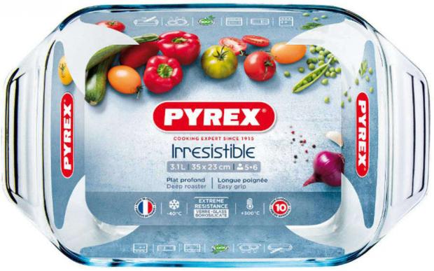 Форма для запекания Pyrex Irresistible стекло, 39х28 см