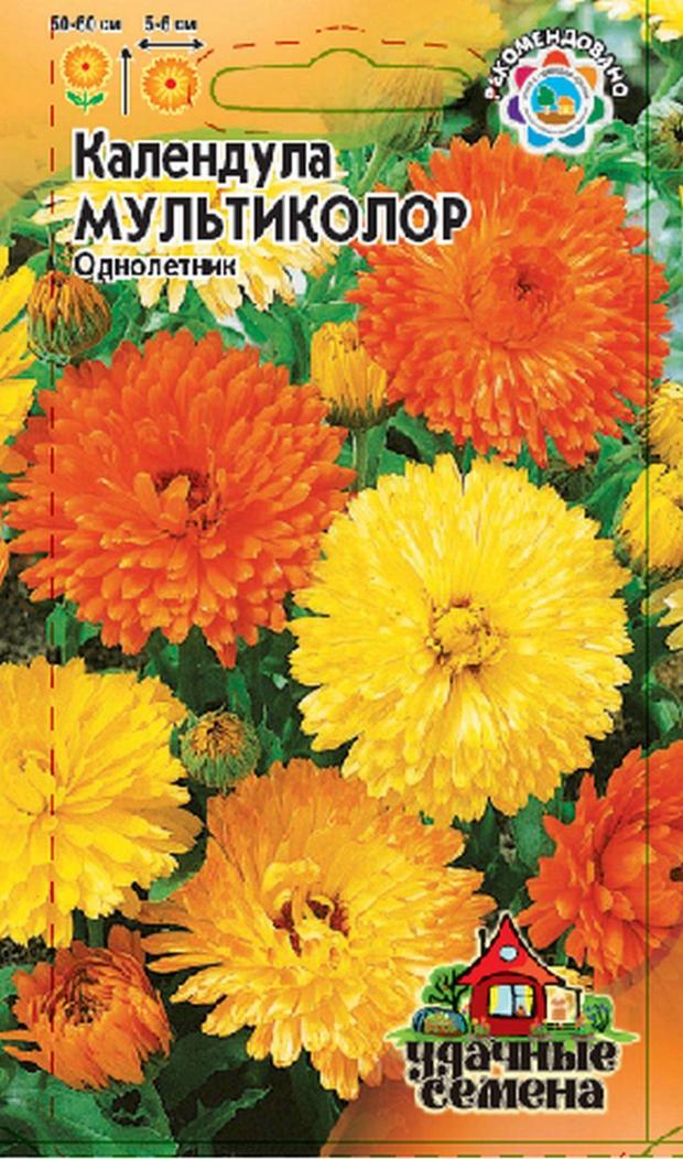 

Семена Календула Удачные семена Мультиколор, 0.3 г