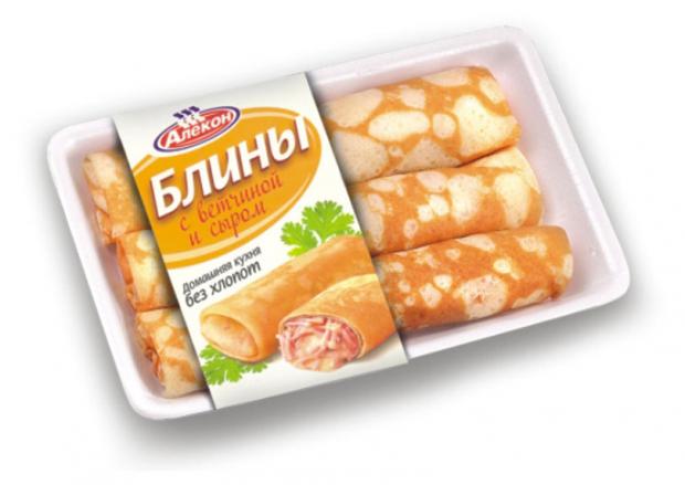 Блины Алекон С ветчиной и сыром, 420 г