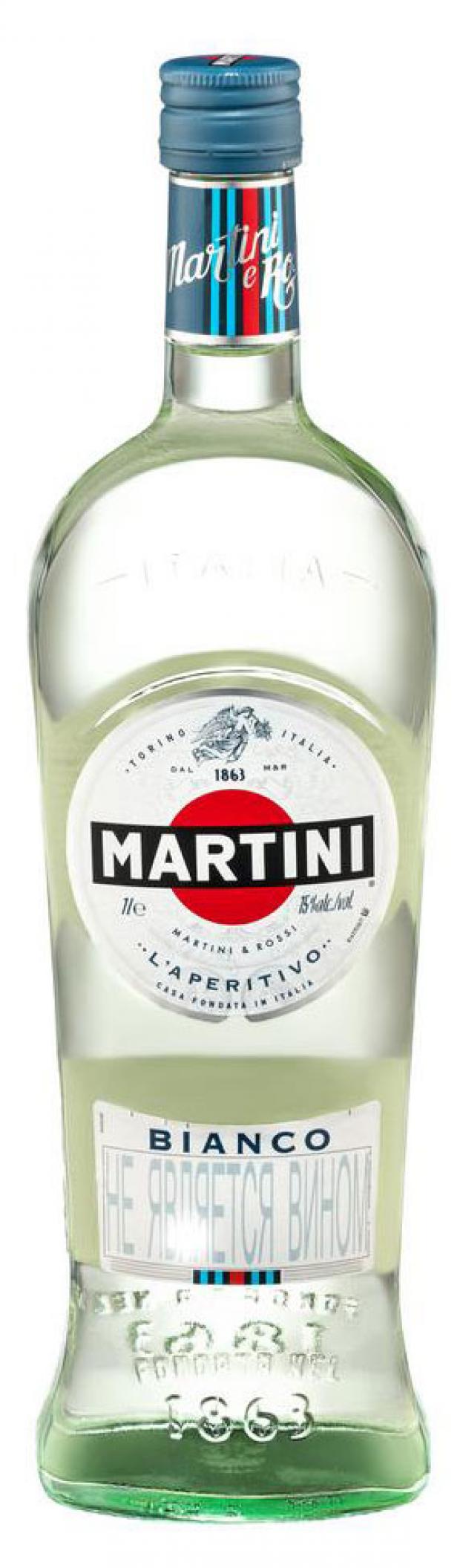 цена Вермут Martini Bianco белый сладкий Италия, 1 л