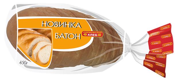 Батон Сормовский хлеб Новинка, 450 г