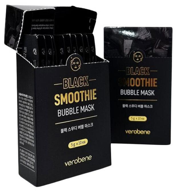 

Verobene Pink Smoothie Bubble Mask Кислородная маска смузи c розовыми фруктами 5 г*10 шт.