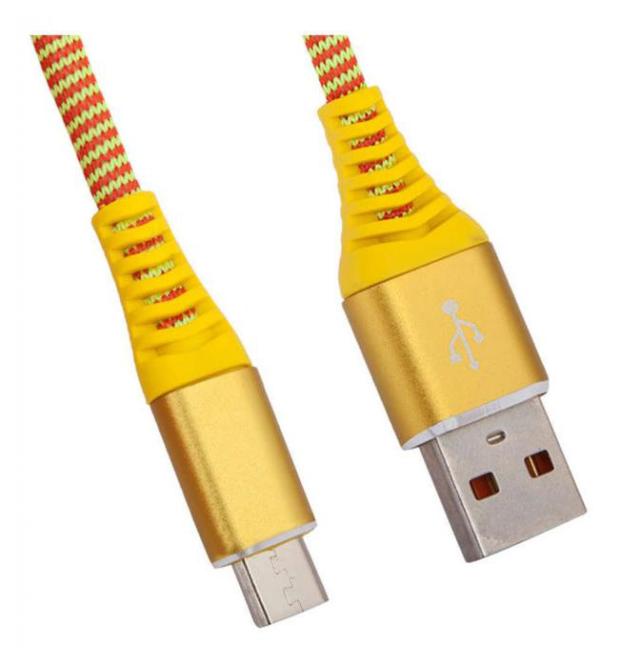 USB кабель Liberty Project Micro USB Носки желтый цена и фото