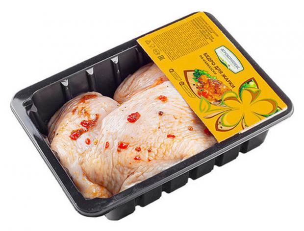 Бедро цыпленка-бройлера Агрокомплекс натуральные продукты По-кавказски для жарки (0,8-1,2 кг), 1 упаковка ~ 1 кг