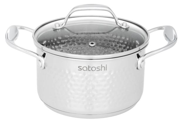 

Кастрюля Satoshi со стеклянной крышкой 16х9,5 см, 1,8 л