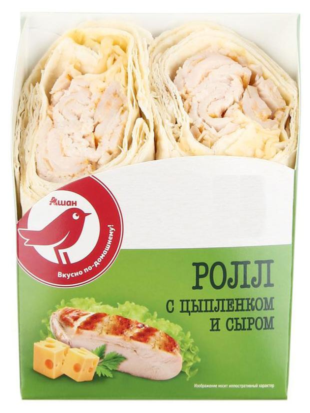 

Ролл АШАН Красная птица с цыпленком и сыром, 150 г