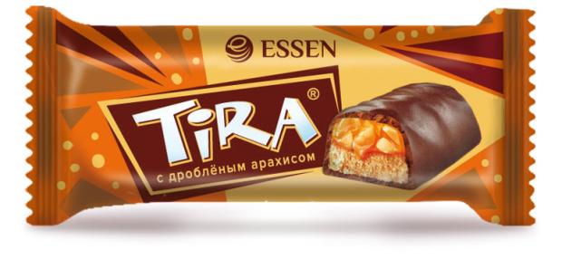 Конфеты Essen Tira с дробленым арахисом, вес печенье сдобное песочное русский десерт 300г с арахисом русский десерт