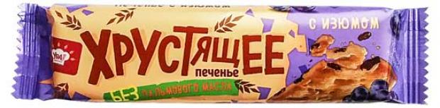 

Печенье «Ура! Кондитеры» хрустящее с изюмом, 90 г