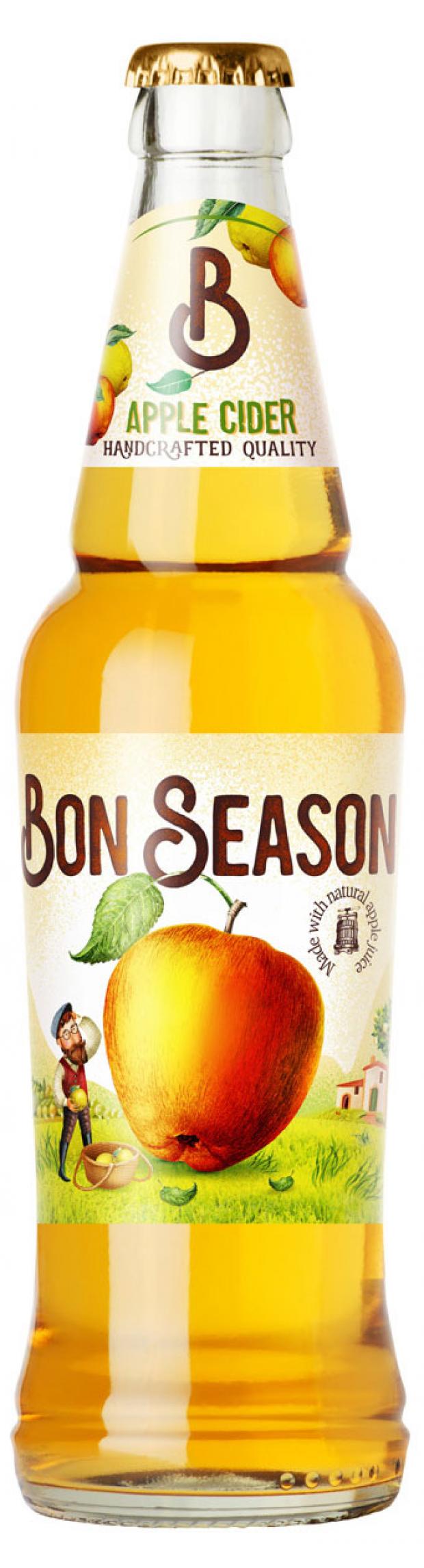 Сидр Bon Season яблочный газированный сладкий 4,5%, 400 мл сидр bon season яблочный газированный сладкий 4 5% 400 мл