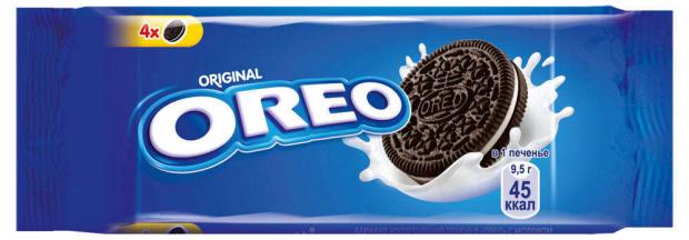 Печенье OREO с какао и начинкой с ванильным вкусом, 38 г печенье milka sensations oreo 156 г