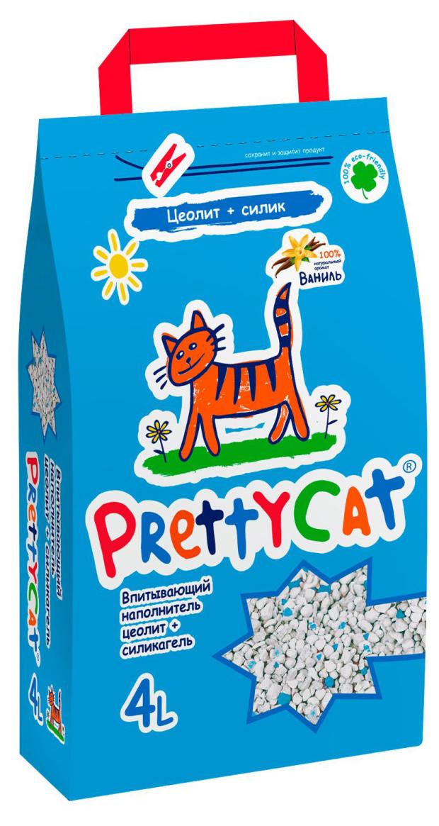 Наполнитель для кошачьего туалета PrettyCat Aroma Fruit глиняный впитывающий с део-кристаллами, 2 кг (4 л)