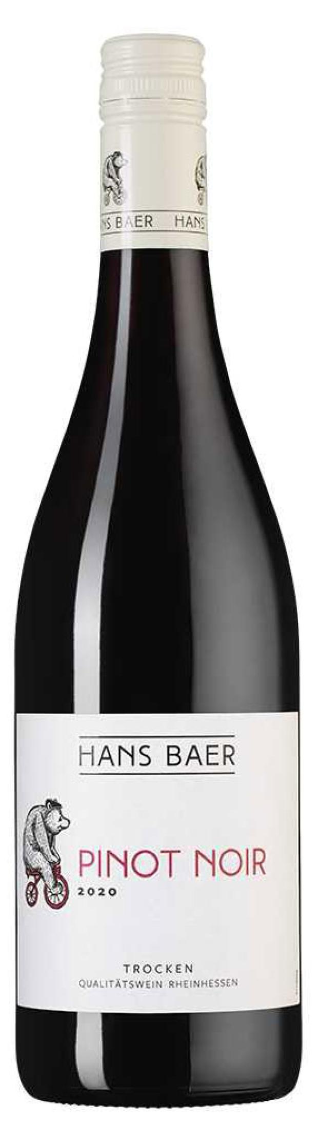 Вино Hans Baer Pinot Noir красное полусухое Германия, 0,75 л