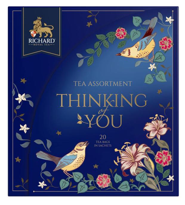 

Чайный набор RICHARD Thinking Of You Tea Assortment Ассорти, 20 сашетов