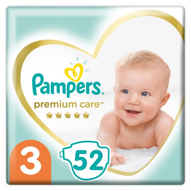 

Подгузники Pampers Premium Care размер 3 6-10 кг, 52 шт
