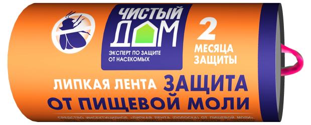 

Лента липкая Чистый дом от пищевой моли, 1 шт