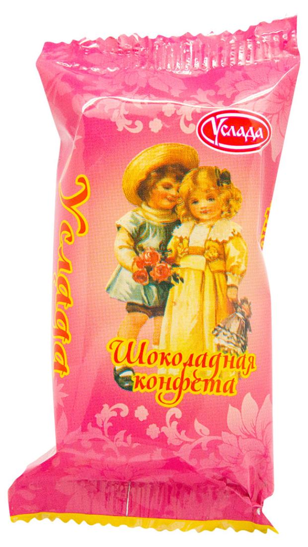 Конфеты Услада глазированные с начинкой между слоями вафель со вкусом и ароматом шоколада, вес